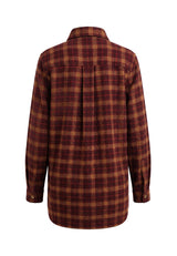 KAREN SHIRT JACKET - BLACK RED CHECK
