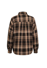 SIRI LS SHIRT - BLACK CREME CHECK