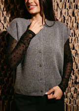 FRIDA ONECK VEST - DARK GREY