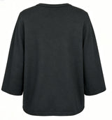 ANNIZ ONECK BLOUSE - BLACK