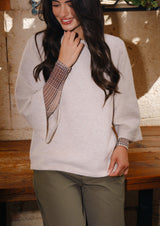 ANNIZ ONECK BLOUSE - CREME