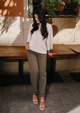 ANNIZ ONECK BLOUSE - CREME