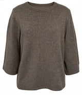 ANNIZ ONECK BLOUSE - DARK BROWN