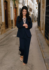 FREDDY WIDE PANTS - NAVY
