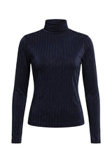VILDE LS BLOUSE - NAVY