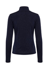VILDE LS BLOUSE - NAVY