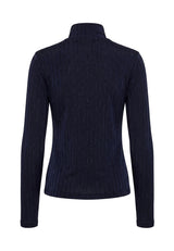 VILDE LS BLOUSE - NAVY