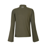 MESH LS TROMPET TOP ARMY back