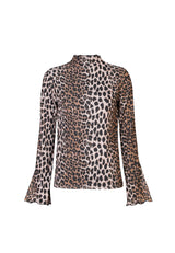 MESH LS TROMPET TOP - LUX LEO