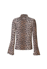MESH LS TROMPET TOP - LUX LEO