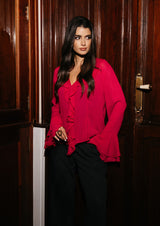 SIFFI LS BLOUSE - RASPBERRY