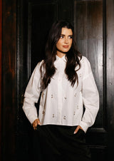 ELISE LS BOXY TOP - WHITE