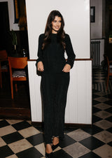 KATTY WIDE PANTS - BLACK W. BLACK