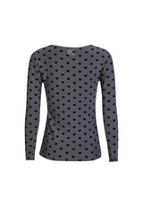 MESH LS TSHIRT, FLOCK - DARK GREY HEART
