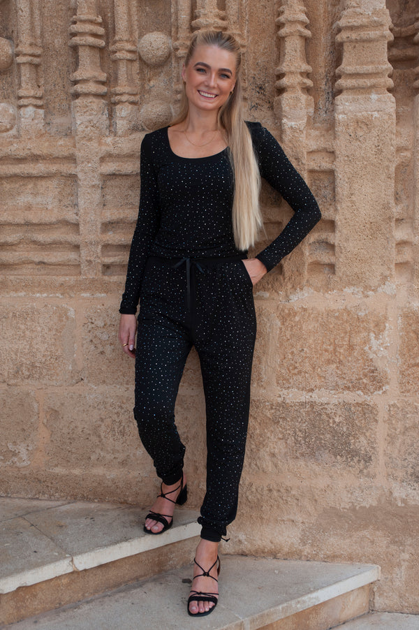 ALMA-PANTS - BLACK SIMILI