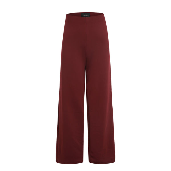 HENNE WIDE PANTS - BORDEAUX