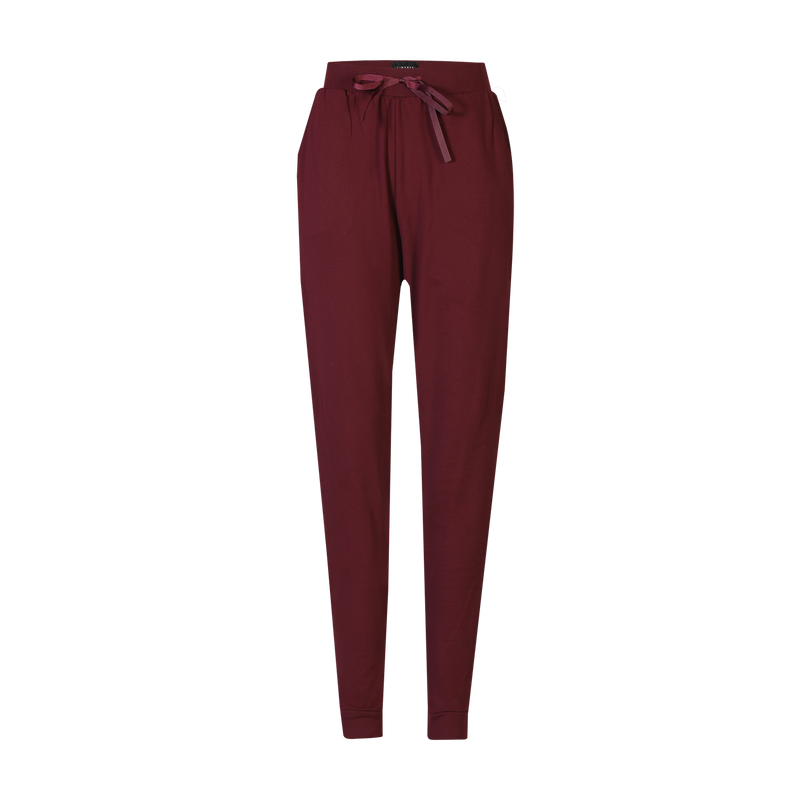 ALMA-PANTS (FLEECE) - BORDEAUX