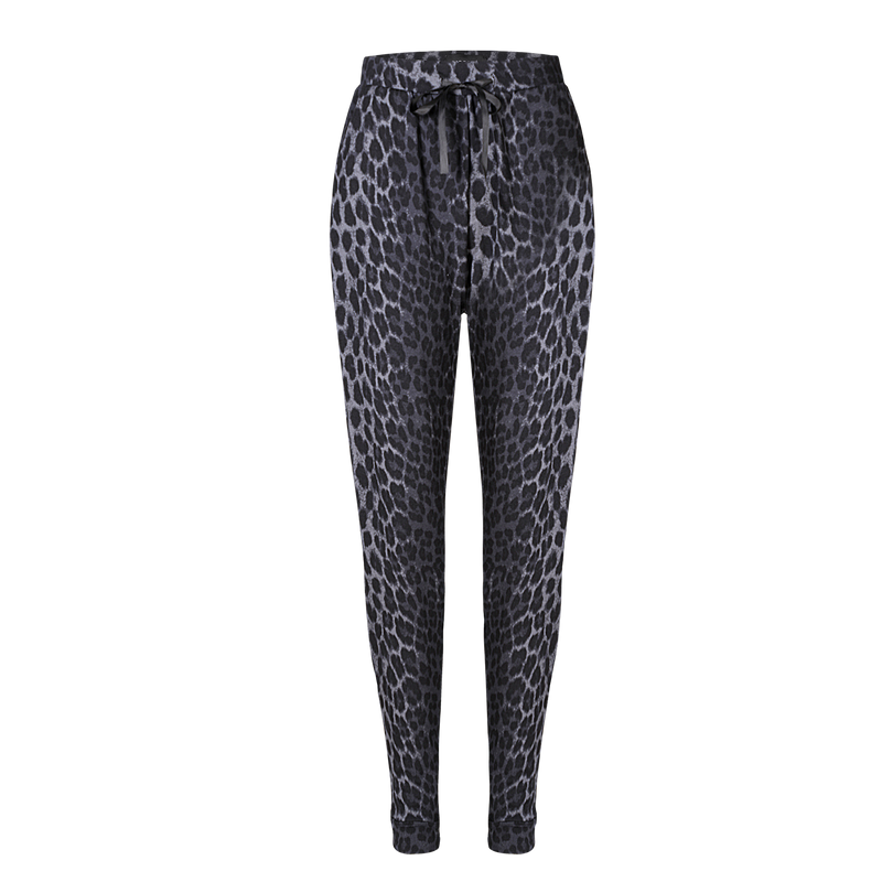 ALMA-PANTS (FLEECE) - DARK GREY LEO