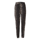 ALMA PANTS (FLEECE) - DARK BROWN LUX LEO