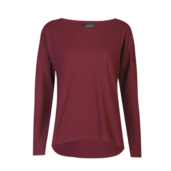 ALMA-LS-TOP (FLEECE) - BORDEAUX