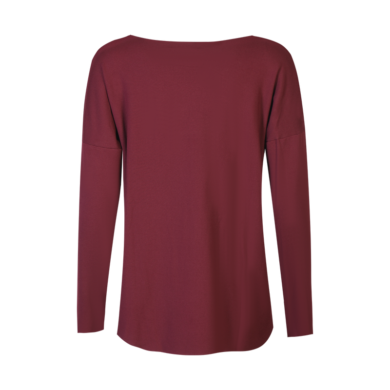 ALMA-LS-TOP (FLEECE) - BORDEAUX