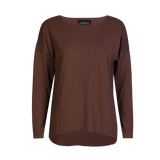 ALMA-LS-TOP (FLEECE) - BROWN