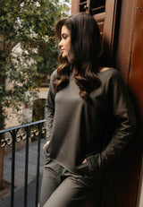ALMA-LS-TOP (FLEECE) - BEETLE