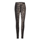 ALMA LEGGINGS (FLEECE) - DARK BROWN LUX LEO