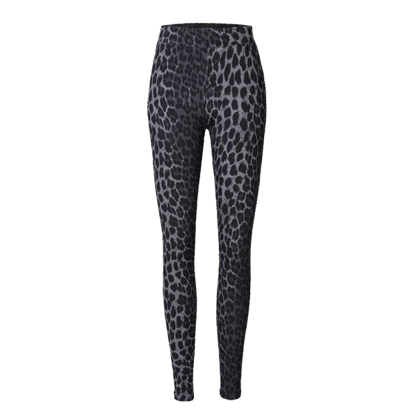 ALMA-LEGGINGS (FLEECE) - DARK GREY LEO