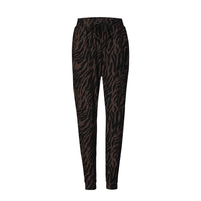 ALMA PANTS - DARK BROWN ZEBRA