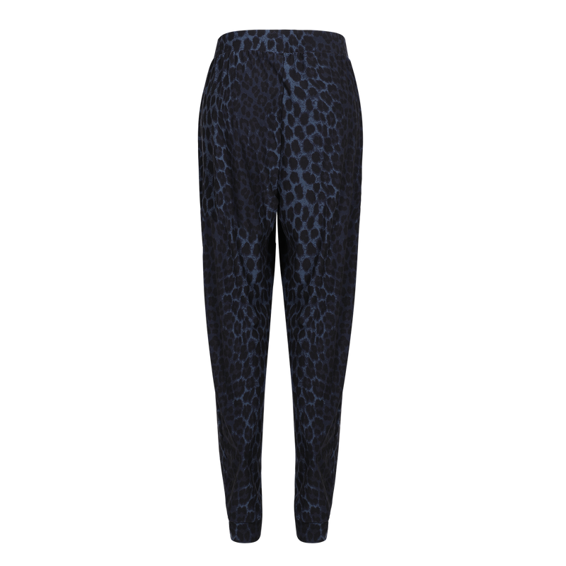 ALMA-PANTS - DUSTY NAVY LEO