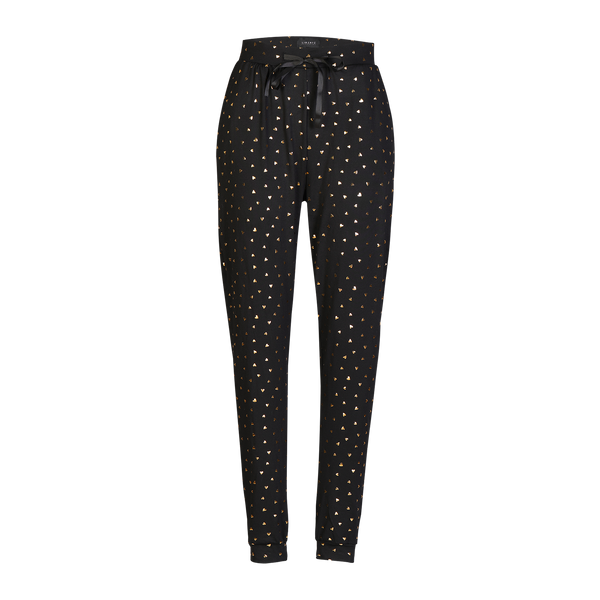 ALMA-PANTS - BLACK GOLD HEART