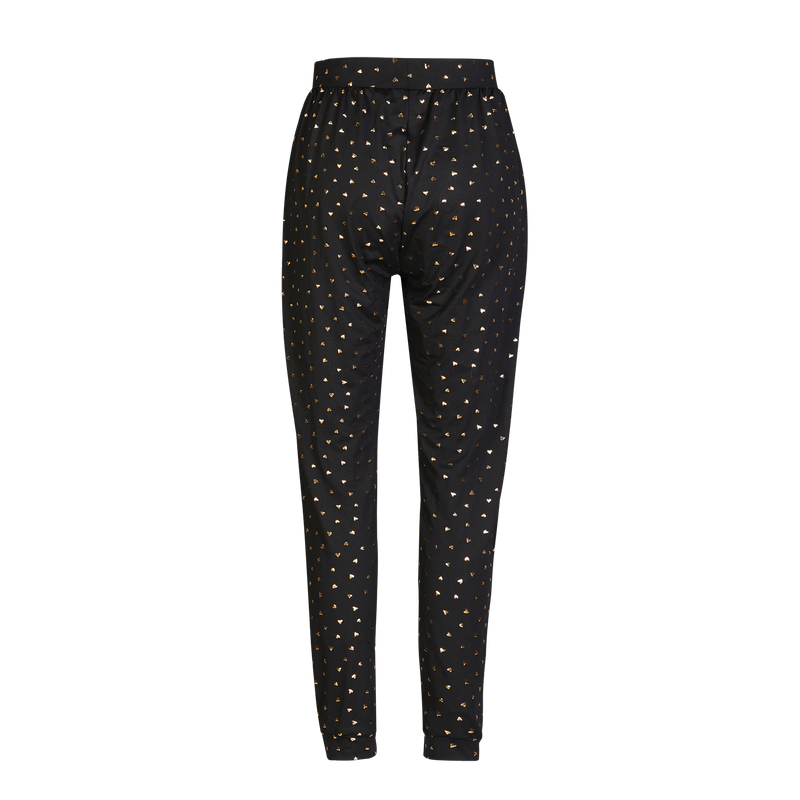ALMA-PANTS - BLACK GOLD HEART