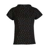 ALMA-TOP - BLACK GOLD HEART