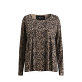ALMA-LS-TOP - MOCCA BROWN LACE