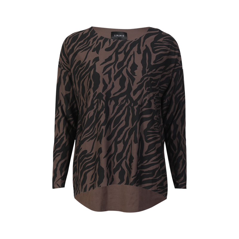 ALMA-LS-TOP - DARK BROWN ZEBRA