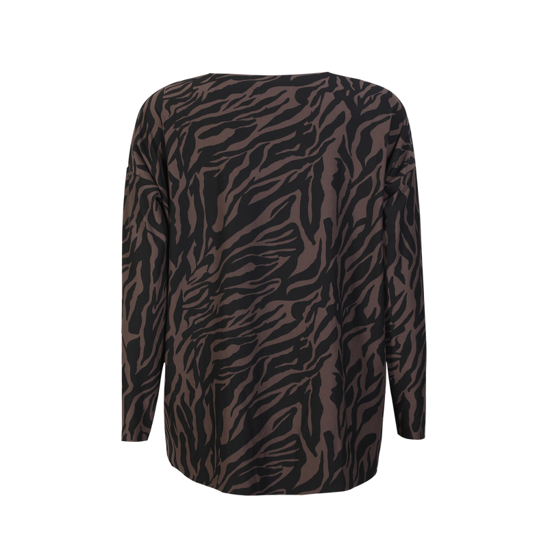 ALMA-LS-TOP - DARK BROWN ZEBRA