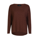 ALMA-LS-TOP - BROWN BLACK HEART