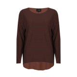 ALMA-LS-TOP - ESPRESSO STRIPE