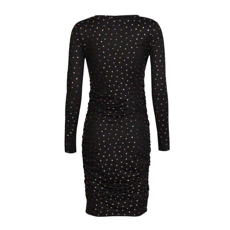 ALMA-LONG-DRESS - BLACK GOLD HEART