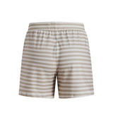 ALMA-SHORTS - SAND IVORY STRIPE