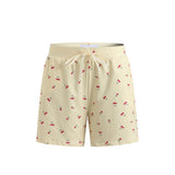 ALMA-SHORTS - YELLOW CHERRY