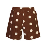 ALMA-SHORTS - BROWN CREME DOT