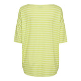 ALMA-TSHIRT - LIME YELLOW STRIPE