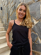 ALMA-STRAP-TOP - BLACK