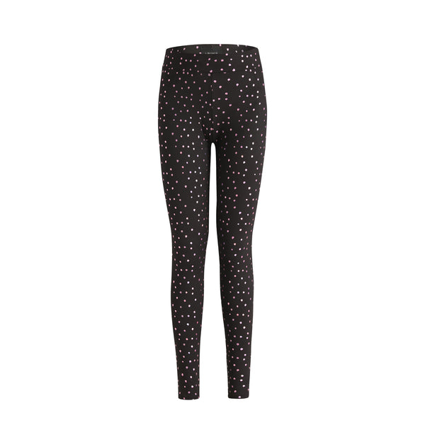 ALMA-LEGGING - BLACK PINK HOLOGRAPHIC DOT