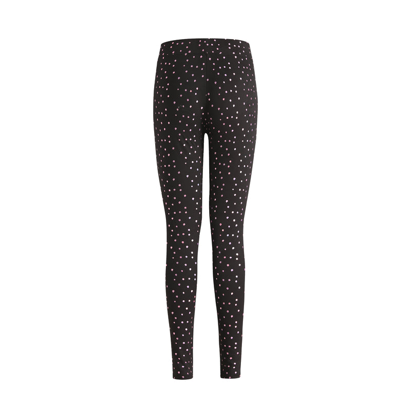 ALMA-LEGGING - BLACK PINK HOLOGRAPHIC DOT