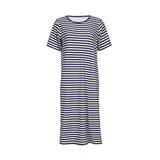 ALMA-TSHIRT-DRESS - BLUE CREME STRIPE