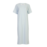 ALMA-TSHIRT-DRESS - L. BLUE CREME SMALL STRIPE