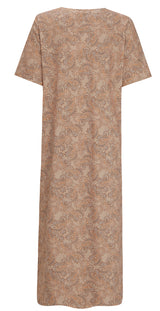 ALMA-TSHIRT-DRESS - SAND PAISLEY